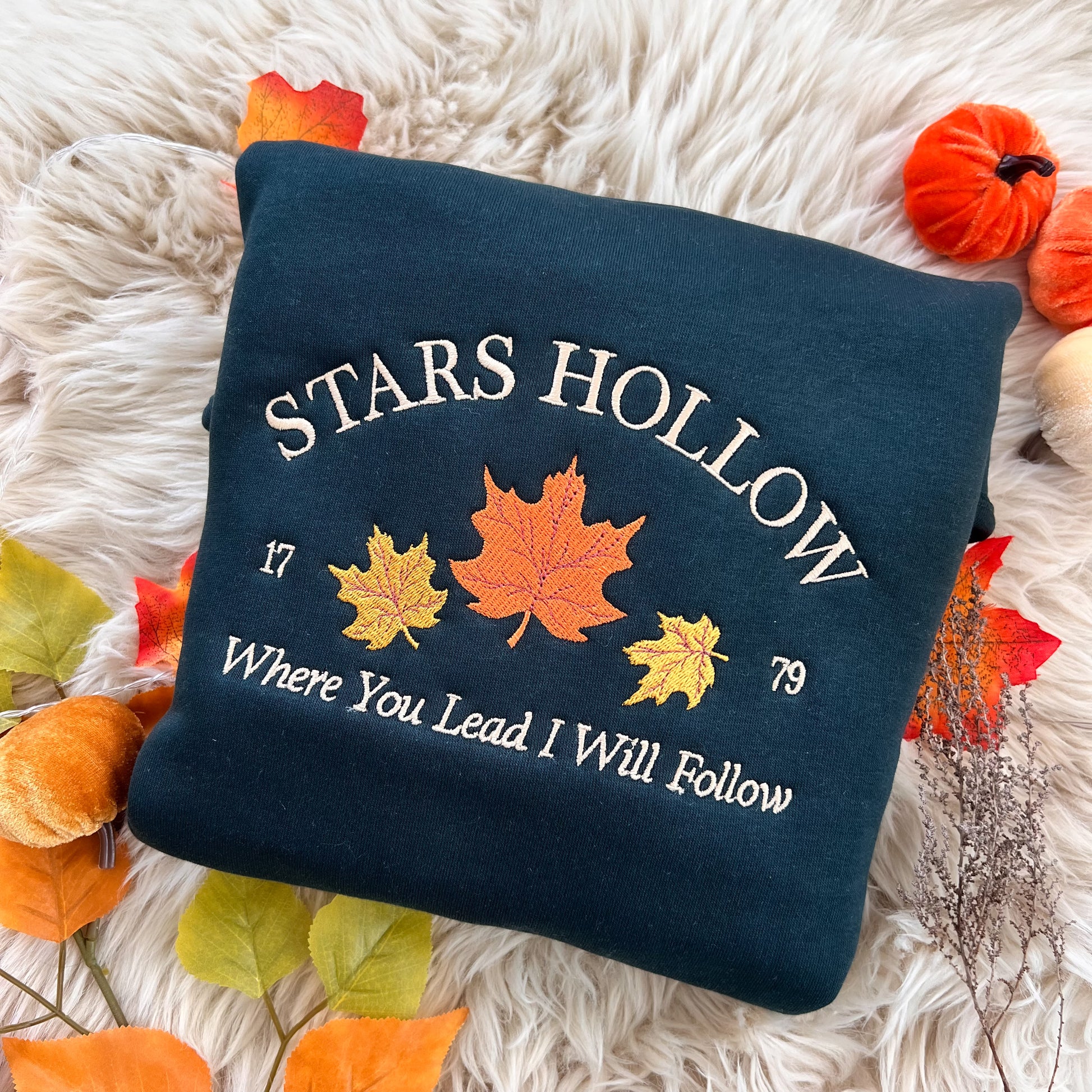 Stars hollow embroidered sweatshirt for gilmore girls fans