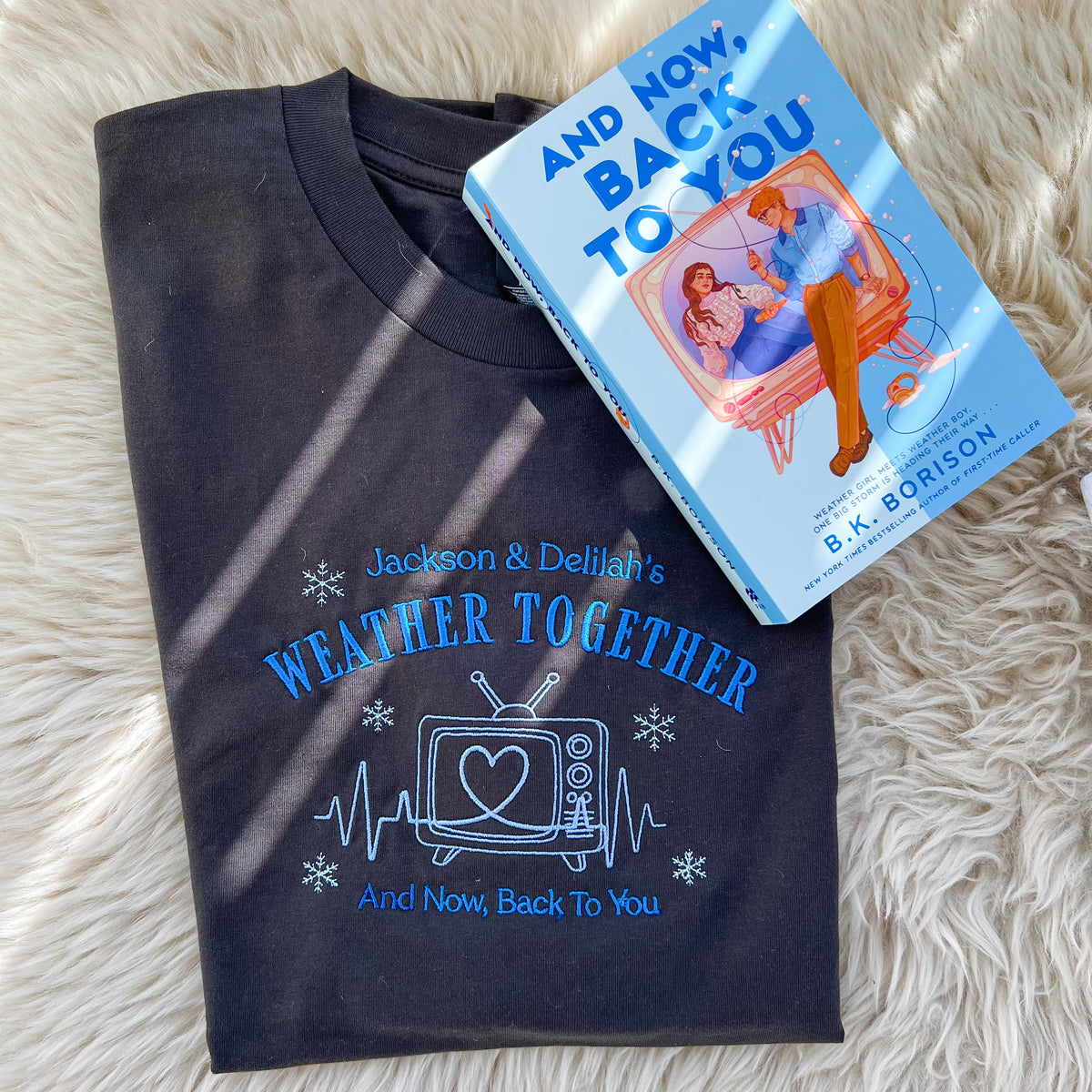 Weather Together Embroidered Tee - And Now, Back To You