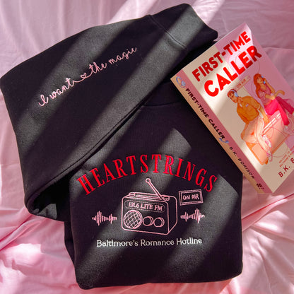 Heartstrings Embroidered Crew - First Time Caller