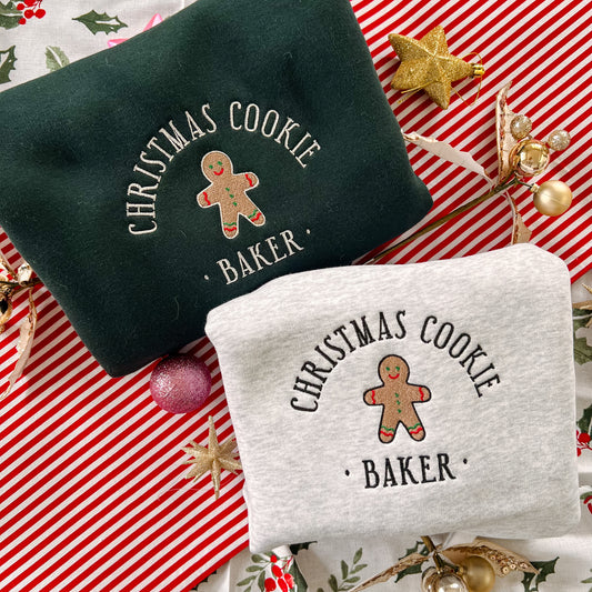Cookie Baker Embroidered Crew