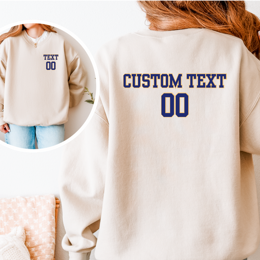 Custom Hockey Player Embroidered Crew