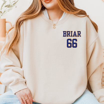 Custom Hockey Player Embroidered Crew