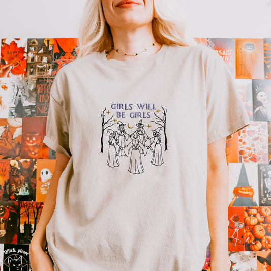 Girls Will Be Girls Embroidered Tee