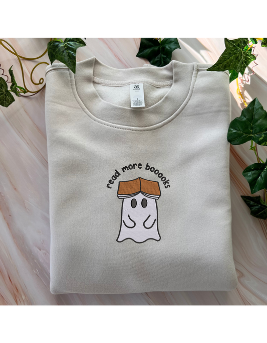 Read More Books Ghost Embroidered Crew